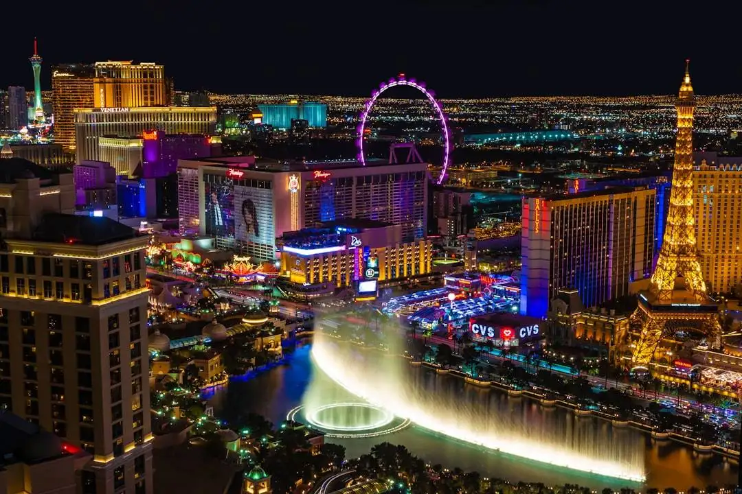 City lights at night